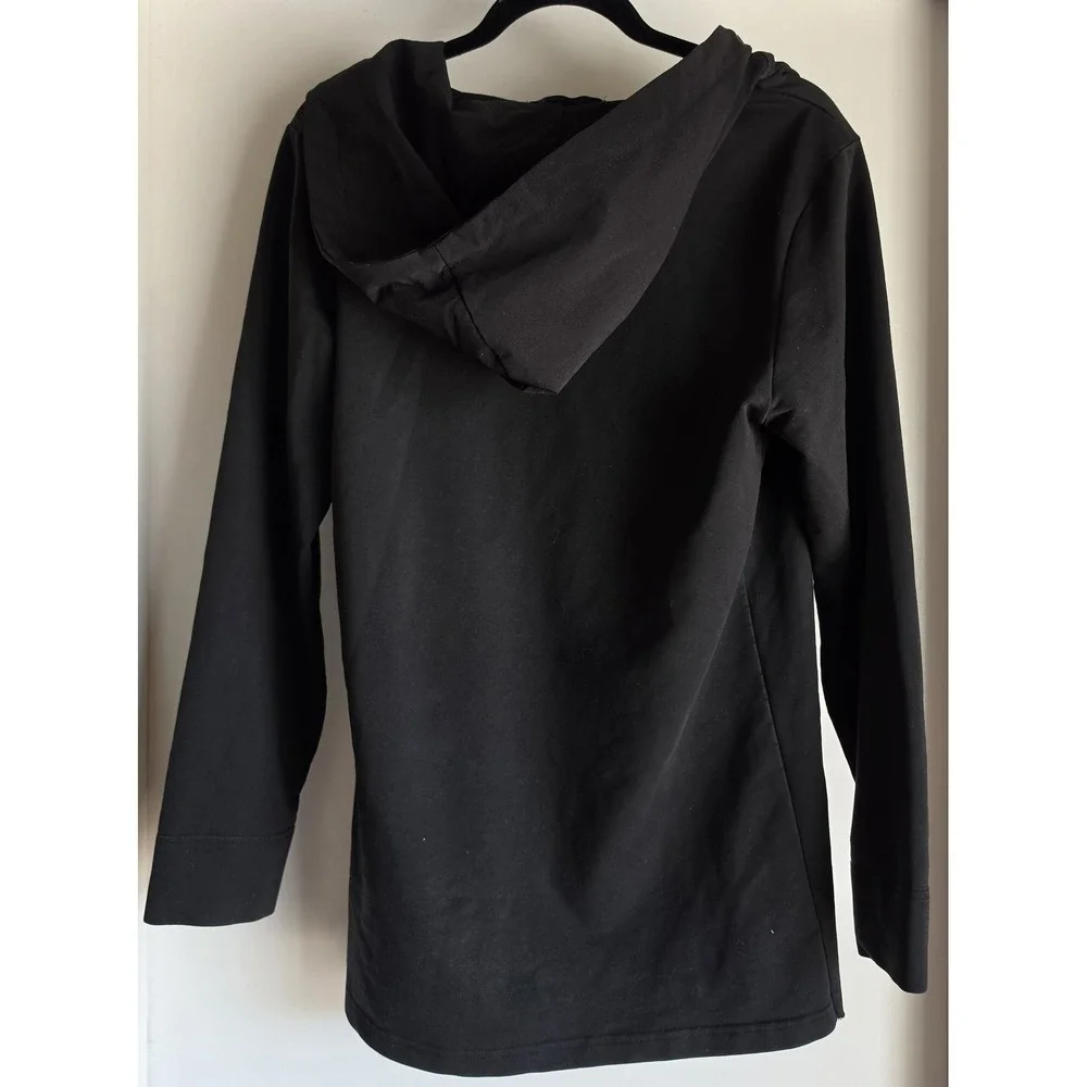 Banna Harbour Open Hoodie Men L Black Pullover Sweatshirt Casual Athleisure